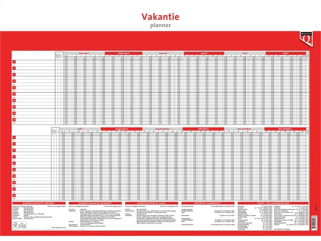 Planificateur vacances 2027 Quantore