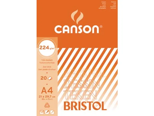 Canson Tekenblok Bristol A4 Wit