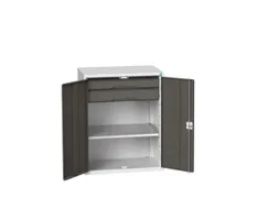 universele kast,HxBxD 1000x800x550mm,1xStalen bodem,2lade(n)