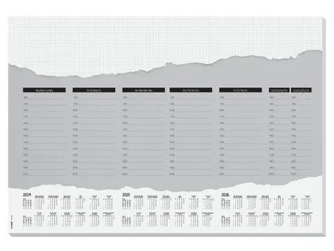 Designonderlegger Sigel Weekplan 25/26/27. 59.5x41cm 52 vel 80 grams F