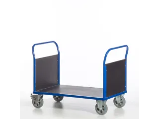 Platformwagen 1000kg Laadvlak 1200x800mm 2 Kopwanden Ral 5010 - 2