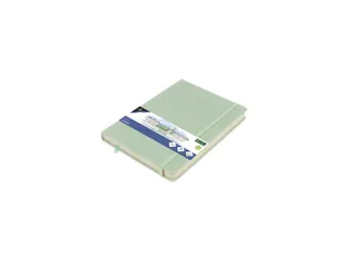 Schetsboek Kangaro A5 mint PU HC 80 blad 140gr roomwit met elastiek en - 1