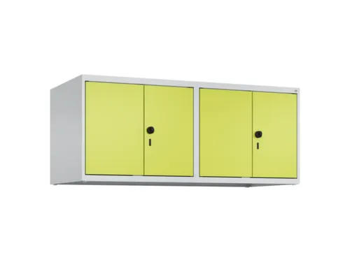 opzetkast,v. locker,4vak.,vak B 300mm,HxBxD 500x1200x500mm,vleugeldeur