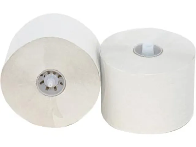 Toiletpapier met dop 2-laags wit 100m pak van 36 rollen