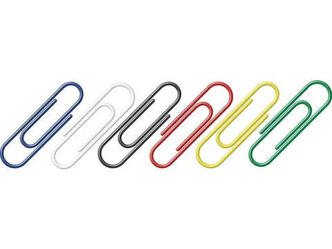 Paperclips Alco 26mm rond doos a 100 stuks assorti kleuren