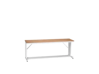 werkbank,HxBxD 780x2000x600mm,multiplexblad,C-voet,RAL7035 - 1