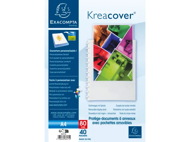 Showalbum Kreacover PP ring 40 tas wit