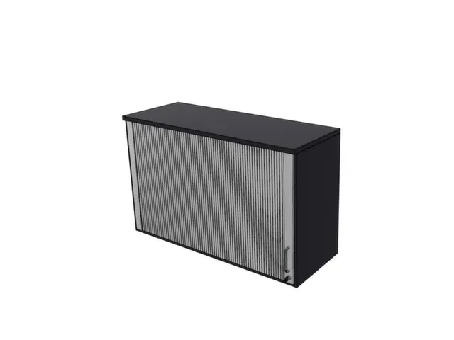 opzetkast,v. roldeurkast,HxBxD 740x1200x445mm,roldeur,CC-zwart