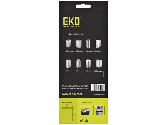 Afvalzak EKO MDPE type E met trekband 55x70cm 25-35 Liter wit