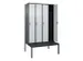 locker voor scheiding van kleding,HxBxD 2120x1200x815mm,4vak