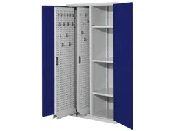 Verticale Uitschuifkast Geperf. 1950x1000x600mm 2legborden Ral5010