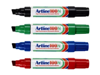 Viltstift Artline 100 schuin 7.5-12mm blauw - 3