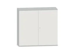 Kantoorkast 1150x1200x430mm Decor Romp Lichtgrijs Decor Front Wit