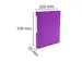 Klasseerdoos PP rug 25mm A4 paars