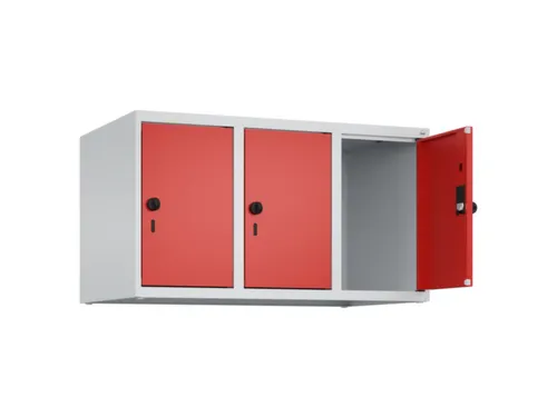 opzetkast,v. locker,3vak.,vak B 300mm,HxBxD 500x900x500mm,vleugeldeur