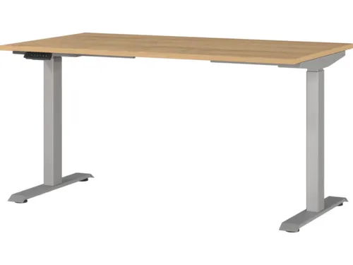Elektrisch ihv bureau,HxBxD 720-1200x1400x800mm,blad Grandson-eiken
