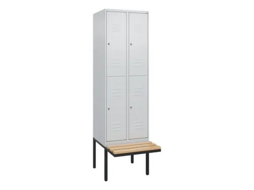 Dubbeldekse dekenkist,HxBxD 2120x600x815mm,2x2vak.,vak B 300mm