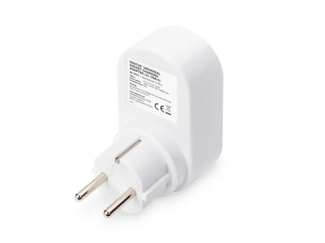 Stekker-oplaadadapter met 2 USB-poorten 250V 50Hz USB 5V 2.1A wit/grij