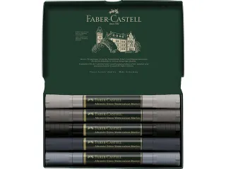 Aquarel marker Faber-Castell Albrecht Dürer, doos á 5 stuks Grey ton - 4
