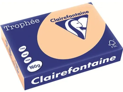 Trophée Pastel gekleurd papier A4 160 gram 250vel Abrikoos