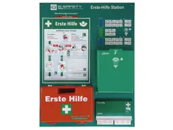 EHBO-station,wandmontage,EHBO-koffer,pleisterdispenser,oogspoelstation