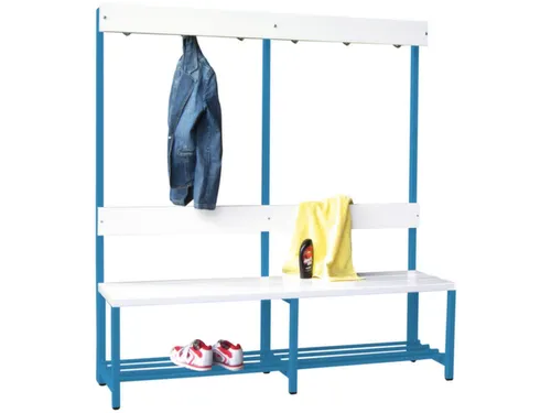 omkleedbank,HxLxD 1600x1500x400mm,onderstel RAL5012