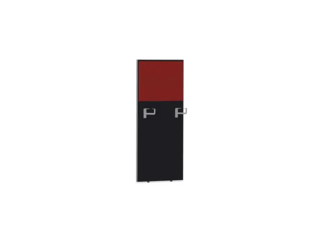 cache de banque d'accueil p. table de bureau CC-noir BN4011-rouge