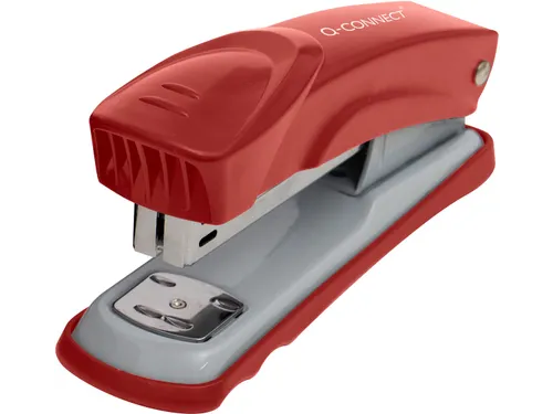 Q-connect Nietmachine Metaal Half Strip 25vel Rood