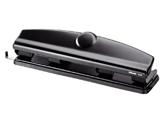 Perforator Esselte Q10 4-gaats 10 vel zwart