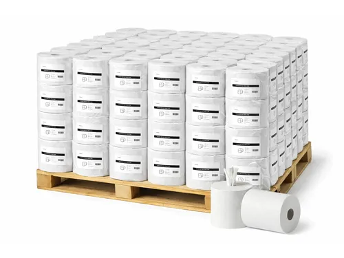 Poetsrol midi Coreless Cellulose 2-laags Pallet 44x6 Rol