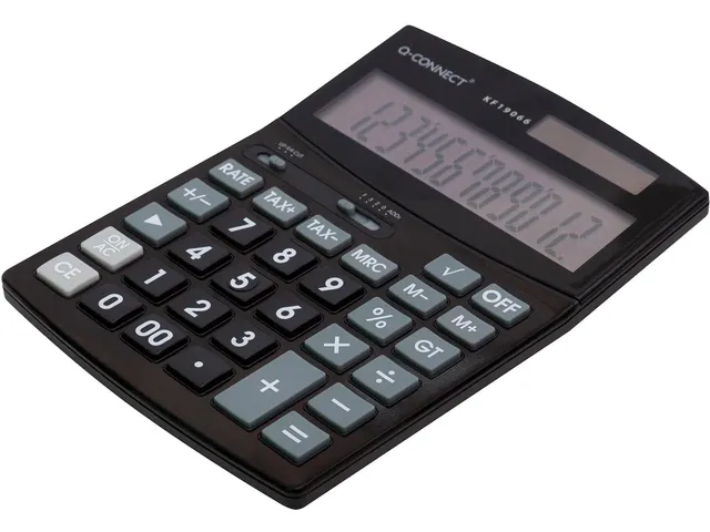 Q-CONNECT bureaurekenmachine KF19066 12 cijfers Zwart