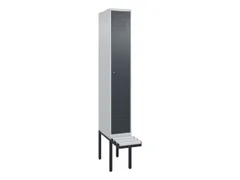 locker met bank,HxBxD 2120x300x815mm,1vak,vak B 300mm,cil.-slot