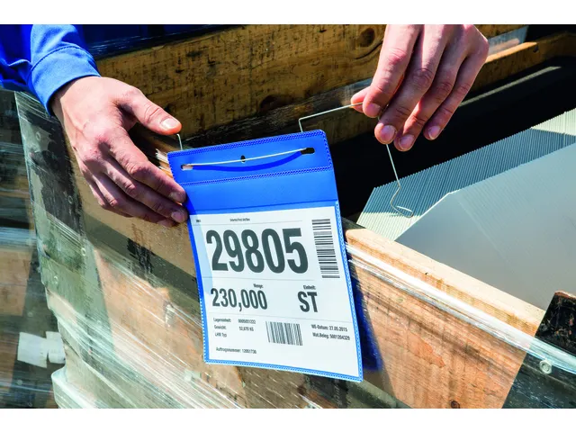 Documenthoes Durable A4 met ophangbeugel liggend blauw 50 stuks