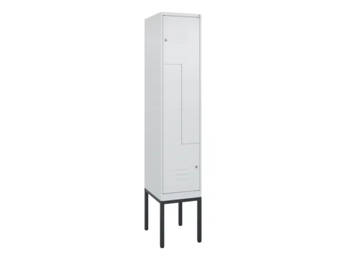 Z-garderobekast,HxBxD 2120x400x500mm,vak B 200/400mm,cil.-slot