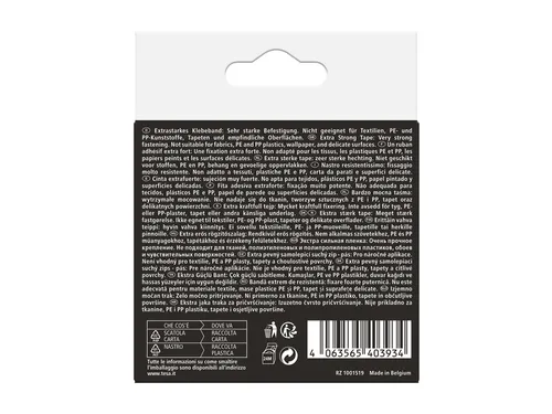 Klittenband tesa Ultra Power Lock Tape 100cmx25mm zwart
