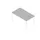 In hoogte verstelbaar bureau,HxBxD 680-760x1400x800mm,blad grijs