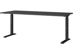 In hoogte verstelbaar bureau,HxBxD 680-910x1800x800mm,blad grafiet