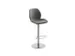 tabouret de bar,assise H 525-775mm,assise tissu anthracite chiné