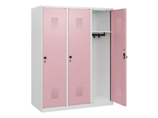 schoollocker,HxBxD 1530x1200x500mm,3vak,vak B 400mm,draaigrendel - 1