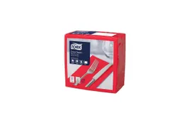 Tork 477609 Soft Dinnerservet Advanced Rood 39x39cm 1/8 vouw