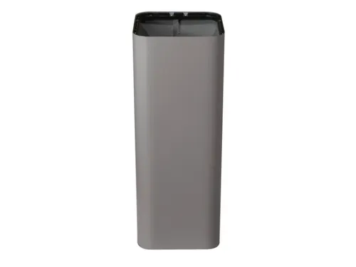 afvalbak,60l,HxBxD 800x300x300mm,romp staal grijs