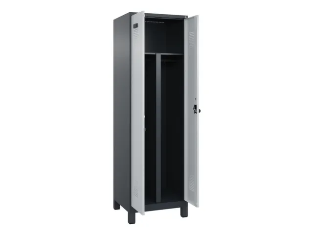 PBM-locker,HxBxD 1950x600x500mm,2vak,vak B 300mm,draaigrendel