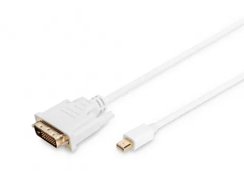 DisplayPort-adapterkabel type mini DP DVI(24+1) St/St 2m Wit