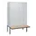 Dubbeldekse dekenkist,HxBxD 1950x1200x815mm,4x2vak.,vak B 300mm