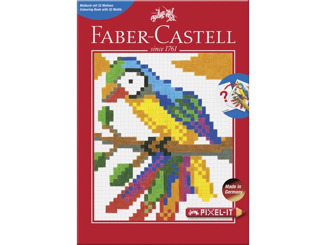pixel-it Faber-Castell kleurboek met 32 motieven | FaberCastellShop.nl
