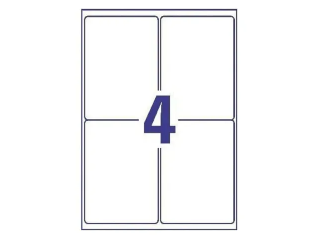 Avery B3483-50 Ultra Resistente Etiketten A4 105x148mm 200 Stuks