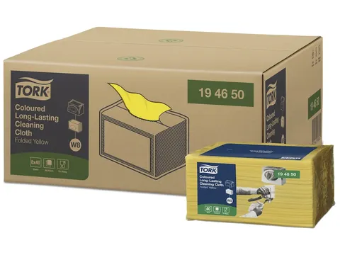 Long-Lasting Reinigingsdoek HACCP Geel W8 Doos 8x40 Stuks