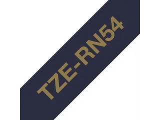 Labeltape Brother P-touch TZe-RN54 24mm goud op marineblauw - 3