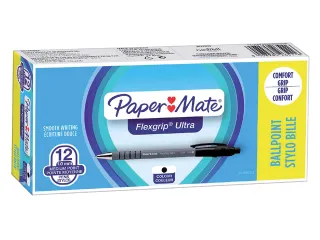 Balpen Paper Mate Flexgrip Ultra retractable zwart - 4