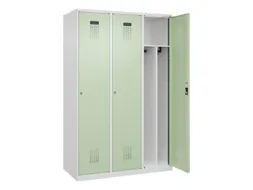 locker voor scheiding van kleding,HxBxD 1850x1200x500mm,3vak